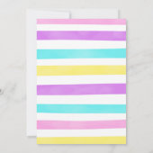 Cute Cupcake Invitation d'anniversaire (Dos)