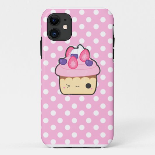 Cute cupcake Iphone case (Achterkant)