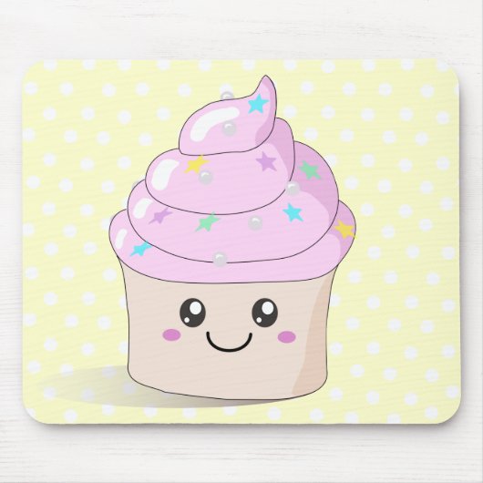 Cute Cupcake Muismat (Voorkant)