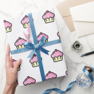 Cute Cupcake Patroon Cadeaupapier