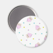 Cute cupcake-patroon magneet (Voorkant / Achterkant)