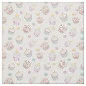 Cute Cupcake Patroon Stof (Swatch)