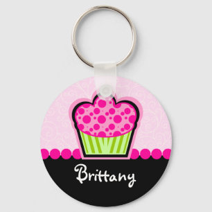 Cute Cupcake, persoonlijke Sleutelhanger