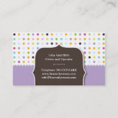 Cute Cupcake, Pretzel en Cookie Visitekaartje (Achterkant)