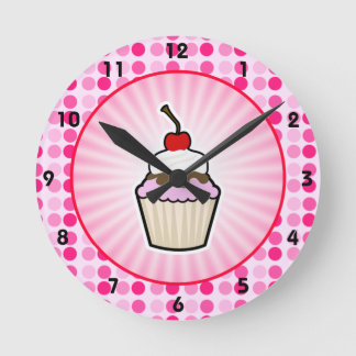Cute Cupcake Ronde Klok