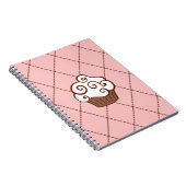 Cute Cupcake School Kitchen Notitieboek Gift (Rechterzijde)