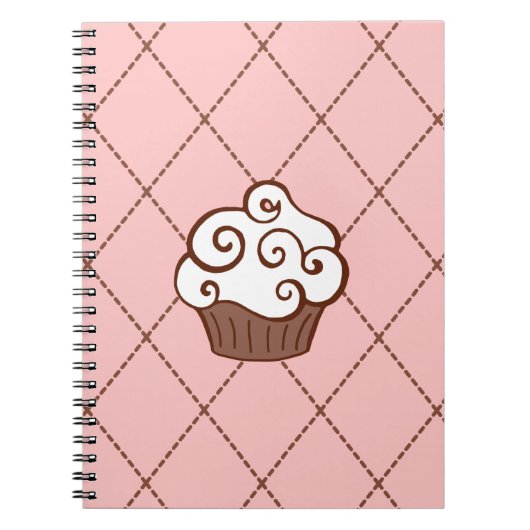 Cute Cupcake School Kitchen Notitieboek Gift (Voorkant)