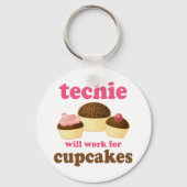 Cute Cupcake Techie Sleutelhanger (Voorkant)