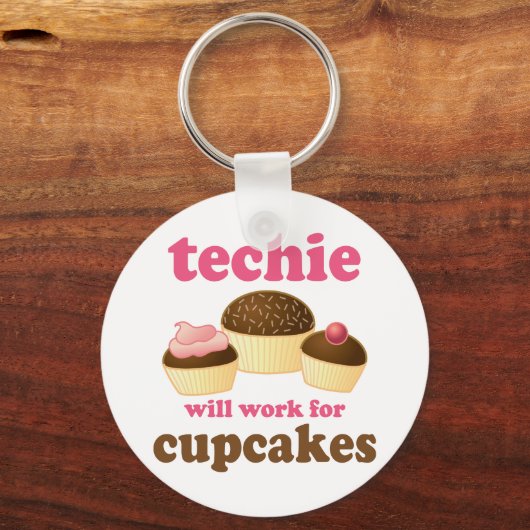 Cute Cupcake Techie Sleutelhanger (Voorkant)