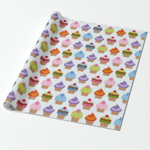 Cute Cupcake-variëteit Cadeaupapier