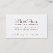 Cute Cupcake Visitekaartje (Achterkant)