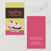 Cute Cupcake-Visitekaartjes Visitekaartje (Voorkant / Achterkant)