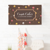 Cute Cupcakes Bakery Pattern Brown Spandoek (Insitu)