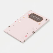 Cute Cupcakes Bakery Pattern Roze Post-it® Notes (Schuin)