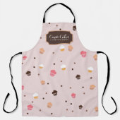 Cute Cupcakes Bakery Pattern Roze Schort (Voorkant)