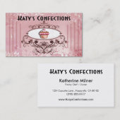 Cute Cupcakes: Confecties Fancy desserts Pastries Visitekaartje (Voorkant / Achterkant)