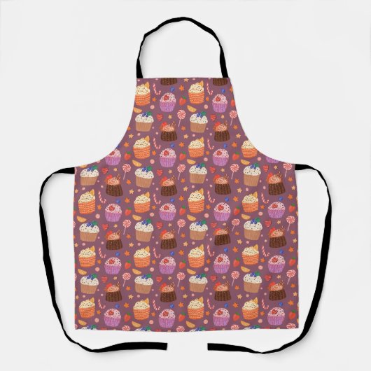 Cute cupcakes patroon schort (Voorkant)