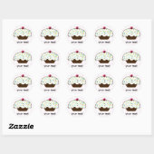 Cute Cupcakes Ronde Sticker (Vel)