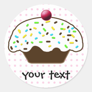 Cute Cupcakes Ronde Sticker