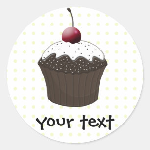 Cute Cupcakes Ronde Sticker