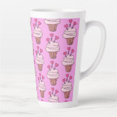 Cute Cupcakes Roze Latte Mok (Rechts)