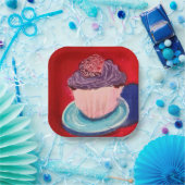 Cute Cupcke Papieren Bordje (Feest)
