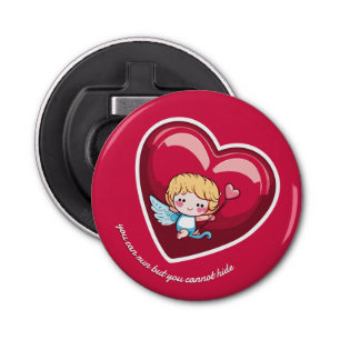 Cute Cupid Button Flesopener