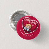 Cute Cupid Ronde Button 3,2 Cm (Voorkant /achterkant)