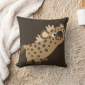 Cute Curieux Cartoon Hyena Coussin (Couverture)