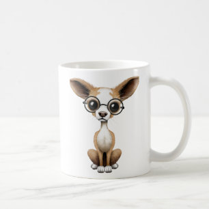 Cute Curious Chihuahua Wearing Eye Glasses Koffiemok