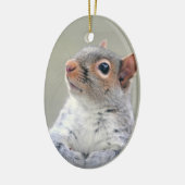 Cute Curious Squirrel Foto Keramisch Ornament (Links)