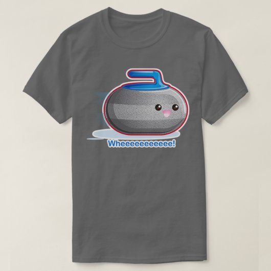Cute Curling Pierre essentielle Classique TShirt (Design devant)