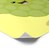 Cute custard apple cherimoya cartoon poster (Hoek)