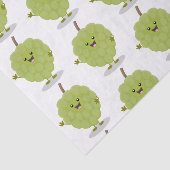 Cute custard apple cherimoya cartoon tissuepapier (Detail)