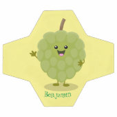 Cute custard apple cherimoya cartoon voetbal (Enkel)