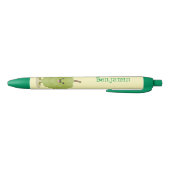 Cute custard apple cherimoya cartoon zwarte inkt pen (Bodem)