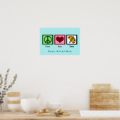 Cute Custom Art Studio Poster (Keuken)