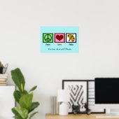 Cute Custom Art Studio Poster (Thuiskantoor)