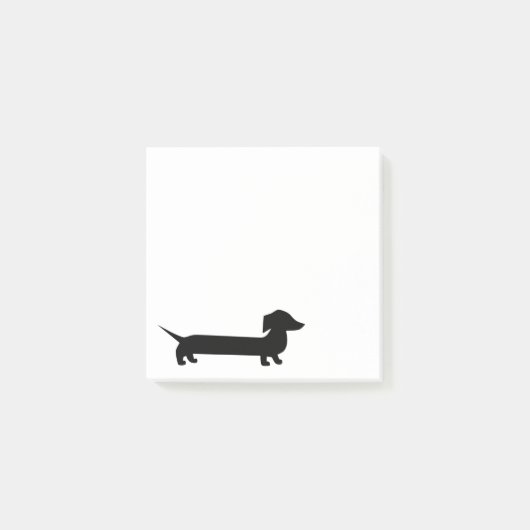 Cute Custom Color Dachshund Post-it® Notes (Voorkant)