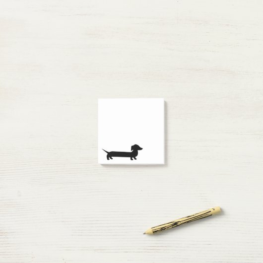 Cute Custom Color Dachshund Post-it® Notes (Op bureau)