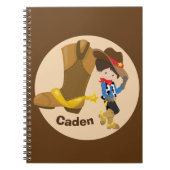 Cute Custom Cowboy Kinder Notitieboek (Voorkant)
