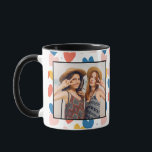 Cute Custom Heart Photo Mug<br><div class="desc">Surprenez votre ami, maman, fille ou bff avec cette tasse photo personnalisée.</div>