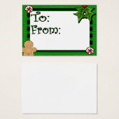 Cute Custom Holiday Cft Label Visitekaartje (Voorkant /achterkant)