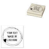 Cute custom jouw tekst logo of afbeelding toevoege rubberstempel (Gestempeld)