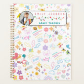 Cute Custom Kid Name & Photo Colorful Rainbow (Devant)