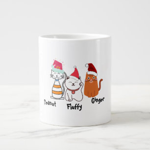 Cute Custom Kitty Cat Kerstmis Mok