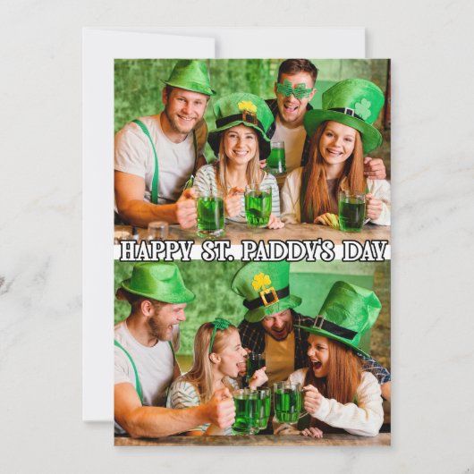 Cute Custom Modern 2 photos Modèle St. Paddys (Devant)