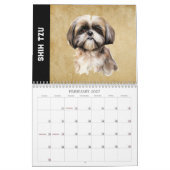 Cute Custom Modern Pet Lovers 2025 Calendrier (Feb 2027)