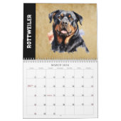 Cute Custom Modern Pet Lovers 2025 Calendrier (Mar 2026)