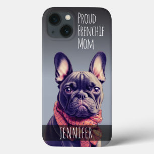 Cute Custom Name French Bulldog iPhone 13 Hoesje
